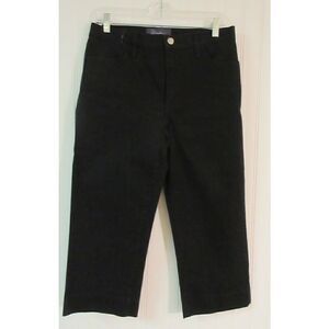 NYDJ Not Your Daughters Jeans black crop sz 8